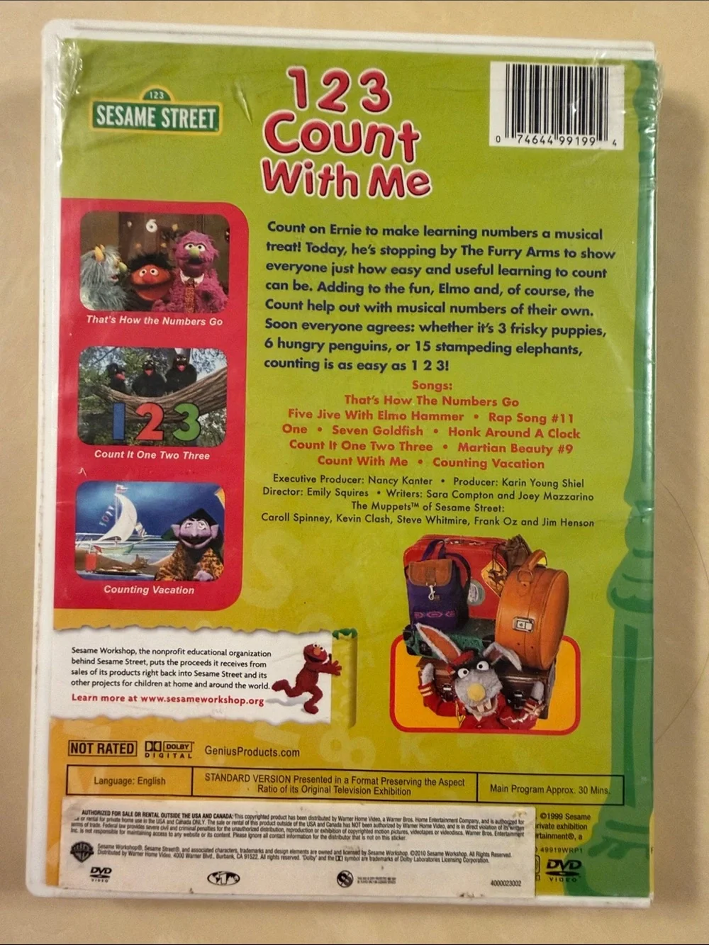 Sesame Street. 1 2 3 count with me dvd